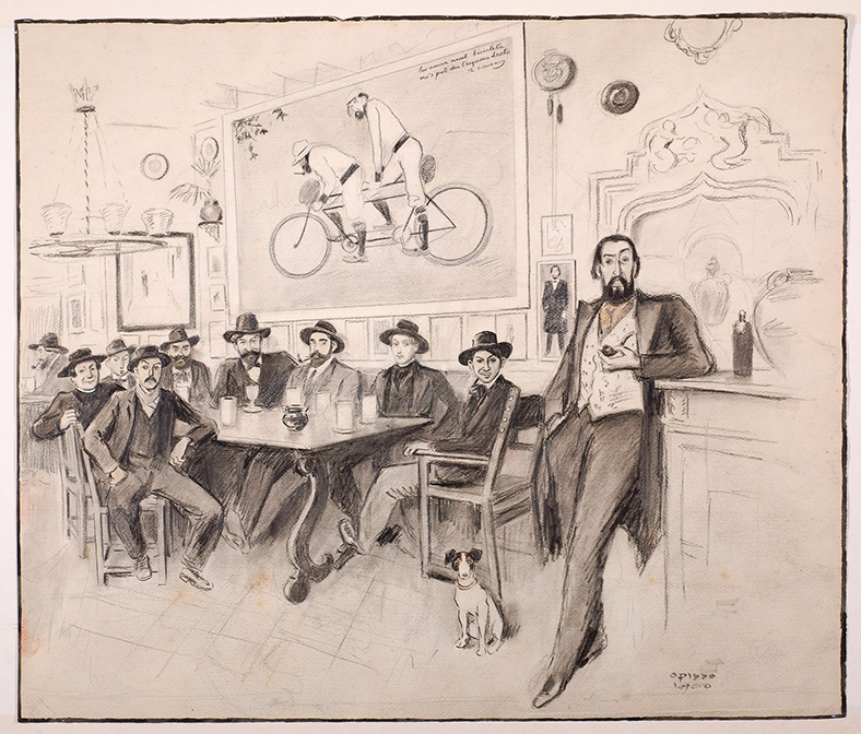 Interior of the Quatre Gats - Ricard Opisso