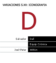 Variaciones s.XX: iconografia
