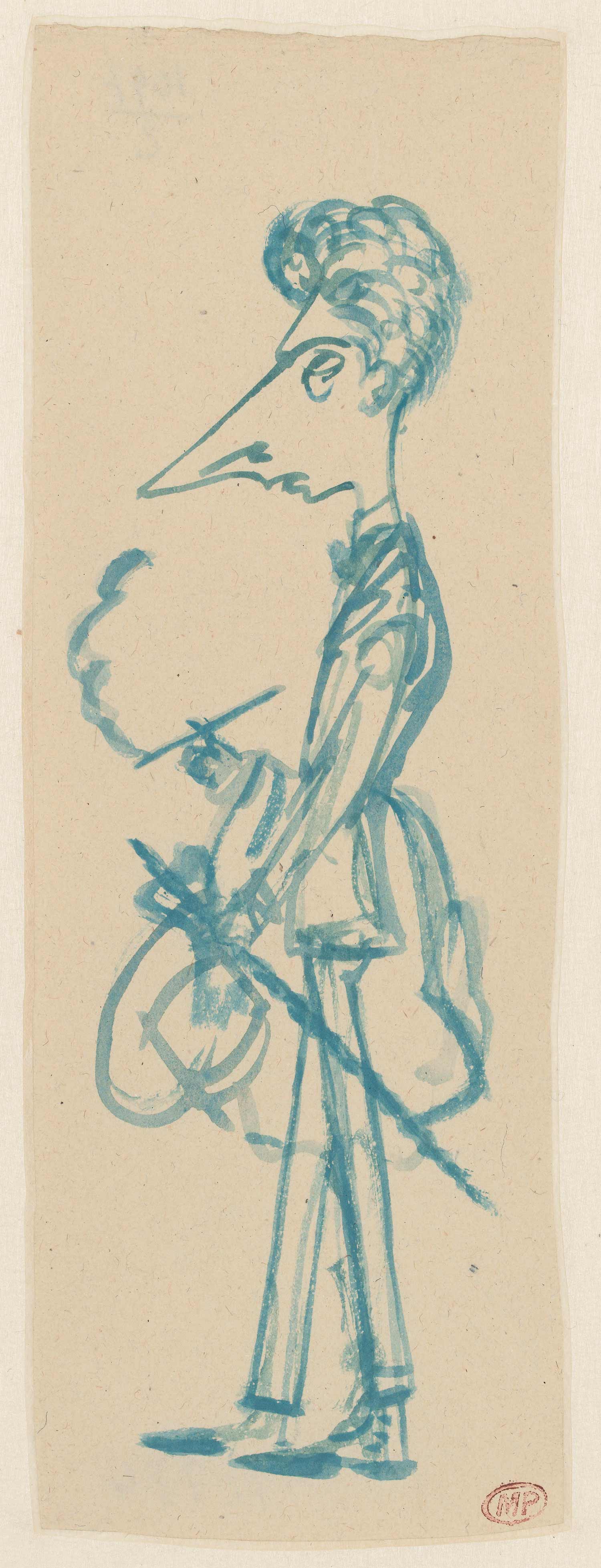 Caricatura de Jean Cocteau