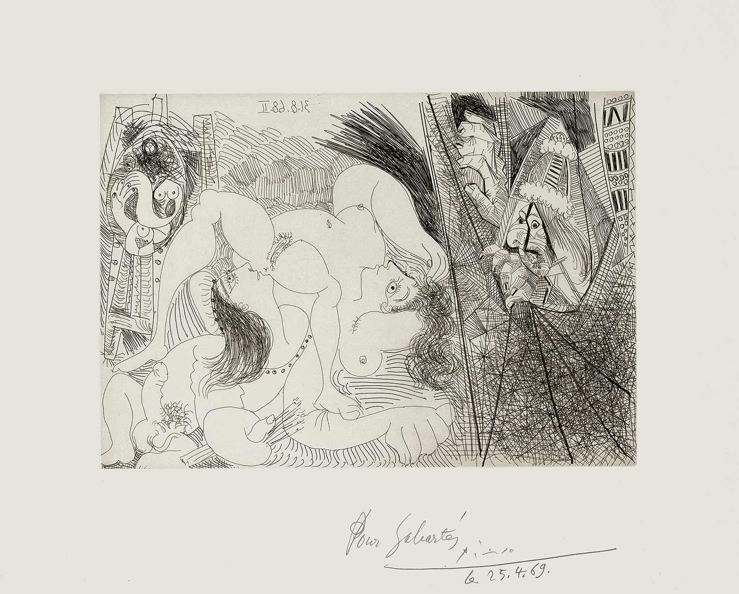 Rafael i la Fornarina. IV: amb el Papa corrent la cortina