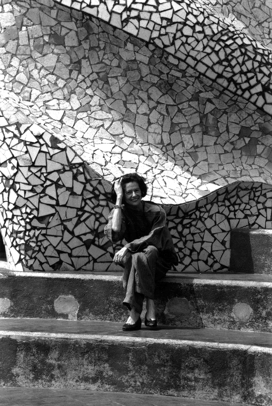David Leclerc. Brigitte Baer a La Pedrera Barcelona, 1990