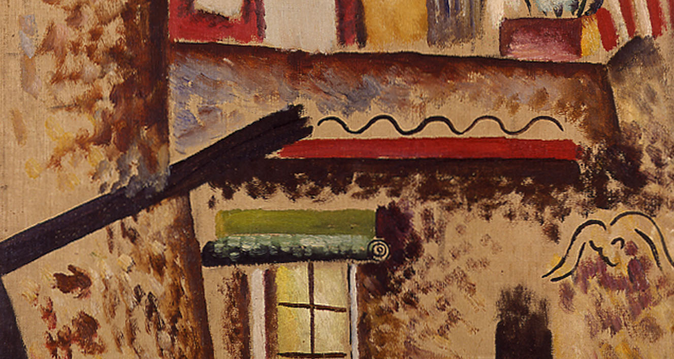Joan Miró. "Le balcon", Baix de Sant Pere, 1917, oli sobre tela, Cole·lecció Adrien Maeght, Saint Paul de Vence