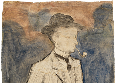 Pablo Picasso - Ramon Reventós - Barcelona, 1899-1900 - Pintura a l'essència, carbonet i llapis Conté sobre paper - Donació Pablo Picasso, 1970 - Museu Picasso, Barcelona. 