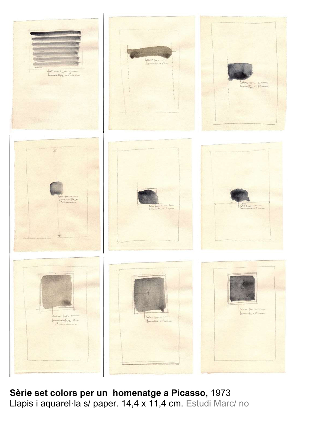 Hernández Pijuan- Homenatge a Picasso,1973