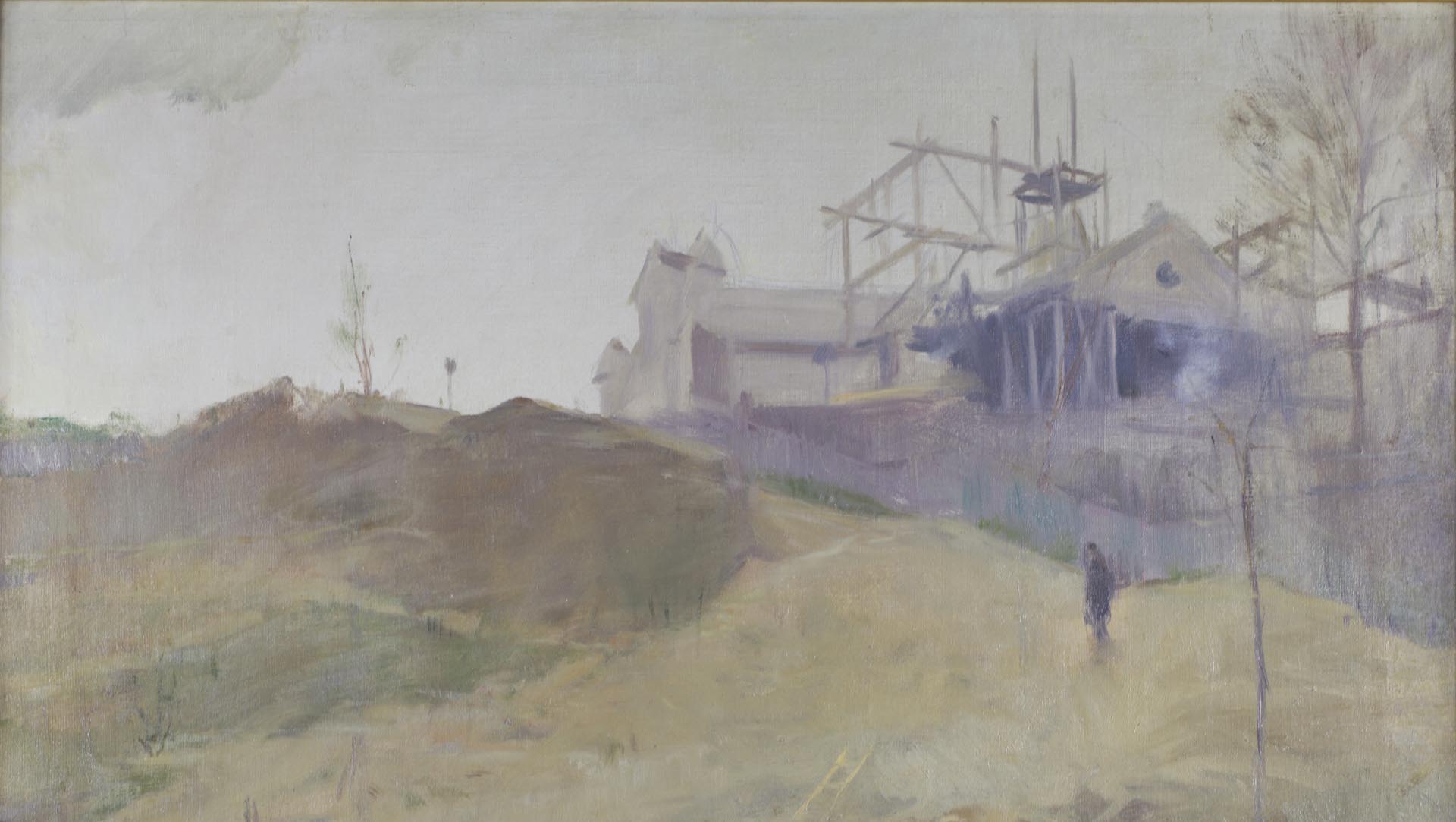 Ramon Casas. Montmartre. París, 1890-1891. Oli sobre tela. 54 x 64,5 cm. Museu de la Garrotxa