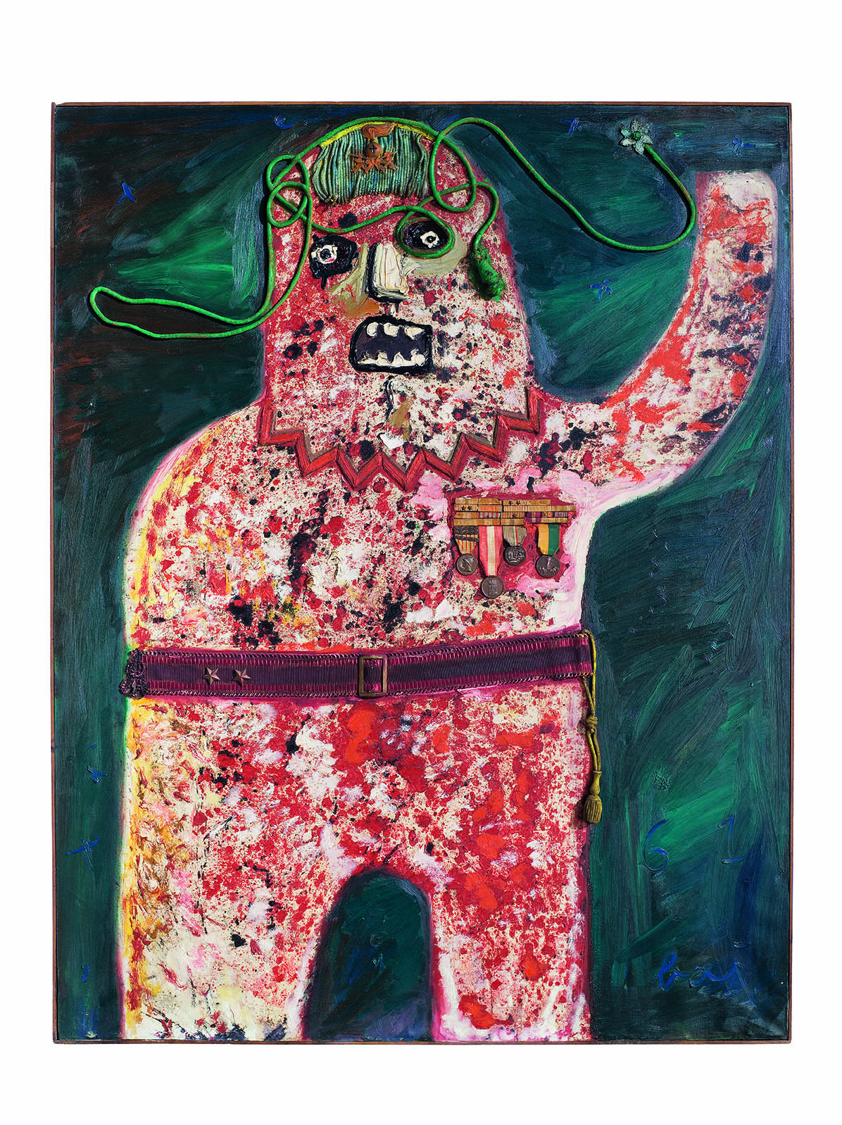  Enrico Baj. "General". 1961. Óleo sobre tela. Archivio Enrico Baj, © Archivio Enrico Baj, Vergiate, Itàlia