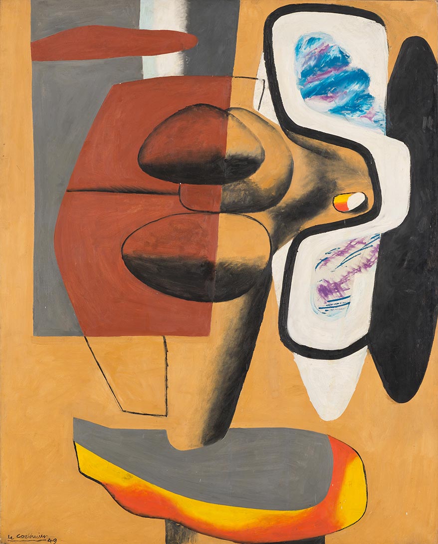 Le Corbusier. "El gran Ubú". 1923. Oli sobre tela. Fondation le Corbusier ©Fondation Le Corbusier, VEGAP, Barcelona, 2025