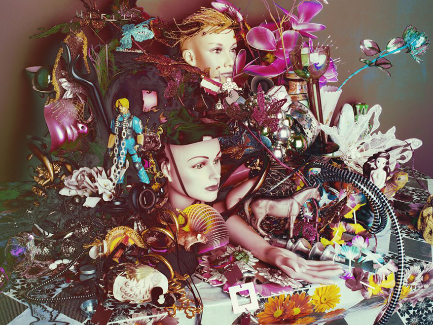 Valérie Belin. "Still Life With Mirror". Sèrie «Still Life», 2014. Tirage pigmentaire. 108 x 144 cm , 2014