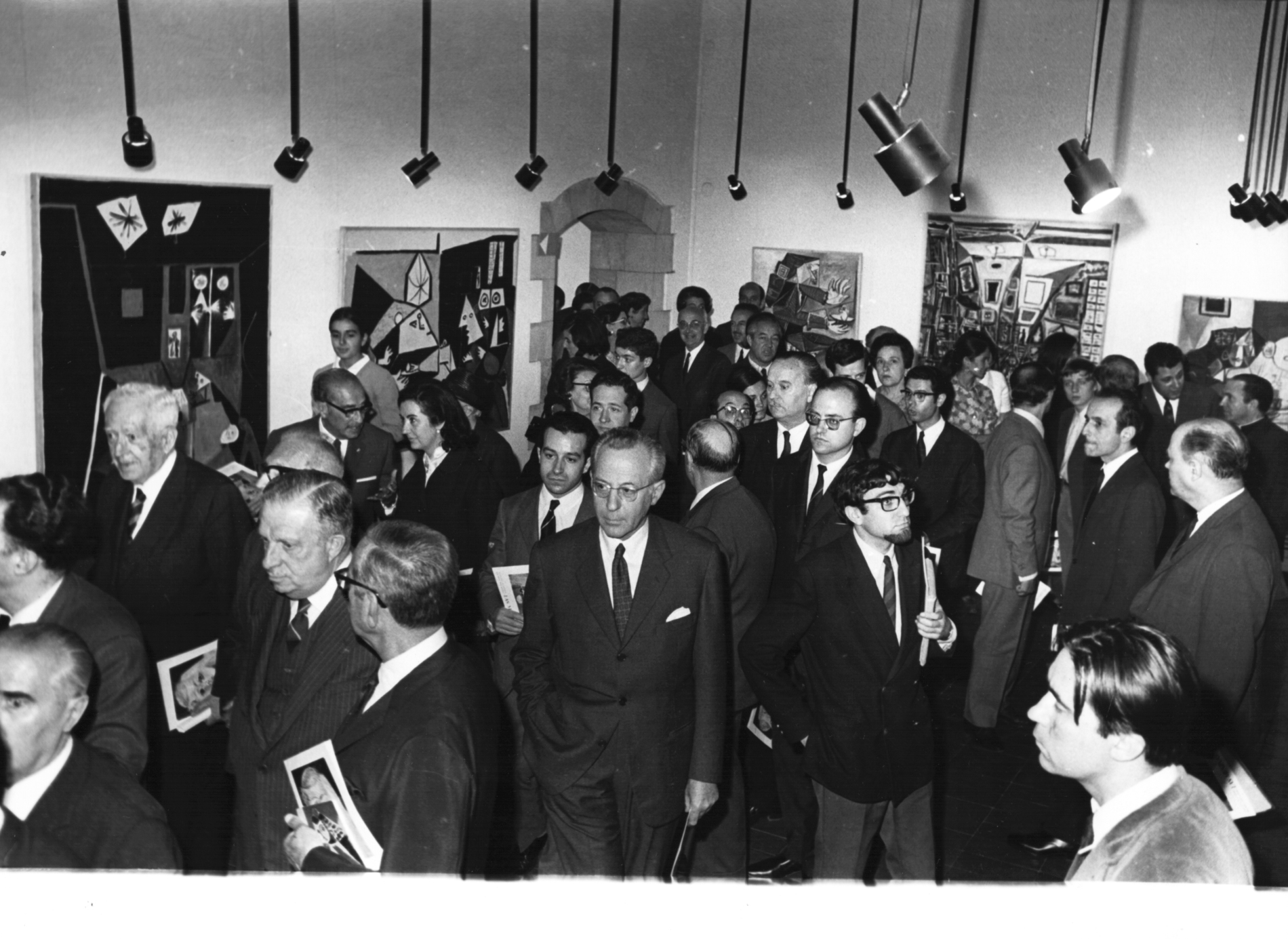 Presentació de la donació de la sèrie "Las Meninas" Barcelona, maig del 1968. Fotografia: Pérez de Rozas. Museu Picasso, Barcelona