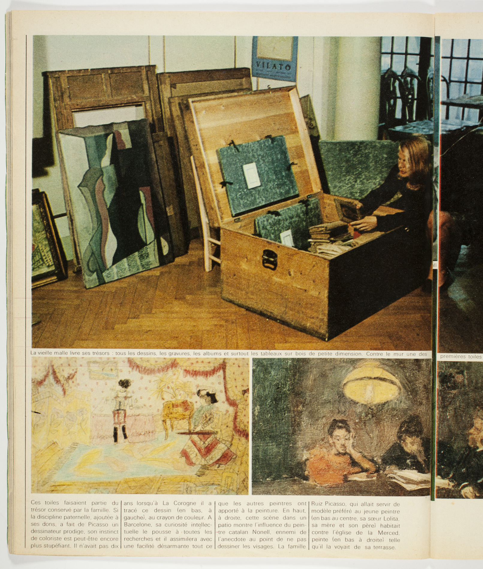 "Paris Match", núm. 1.098 (23 de maig del 1970). Lolita Vilató a casa seva, al Passeig de Gràcia. Fotografia: Edward Quinn. Museu Picasso, Barcelona. Fons Joan Vidal Ventosa