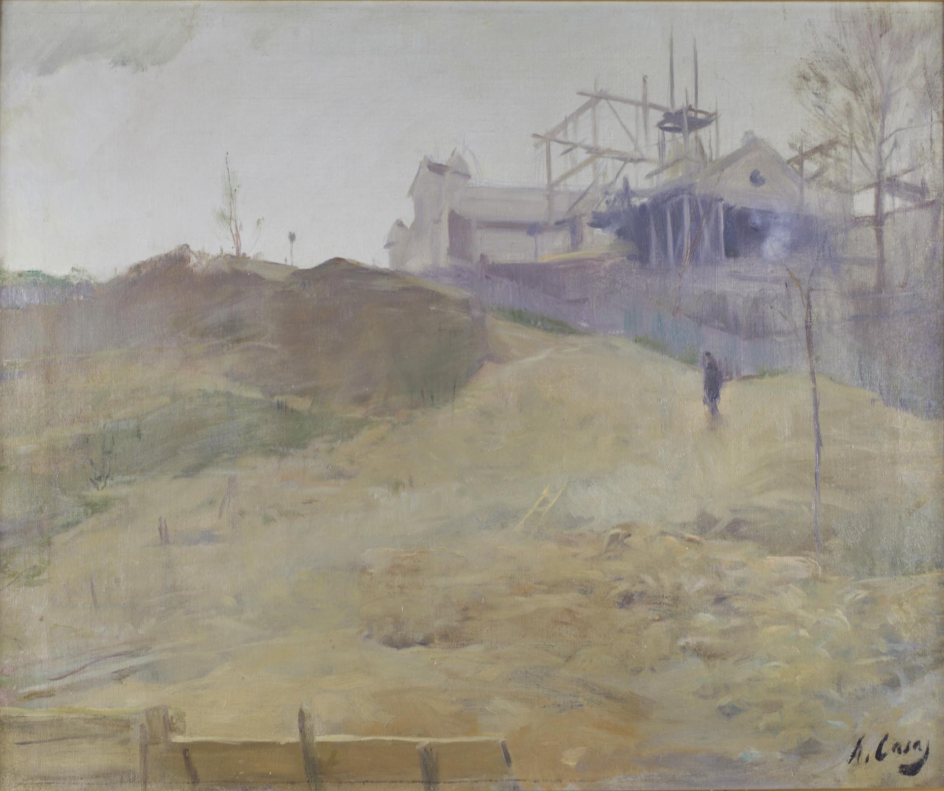 Ramon Casas. "Montmartre". París, 1890-1891. Oli sobre tela. 54 x 64,5 cm. Museu de la Garrotxa