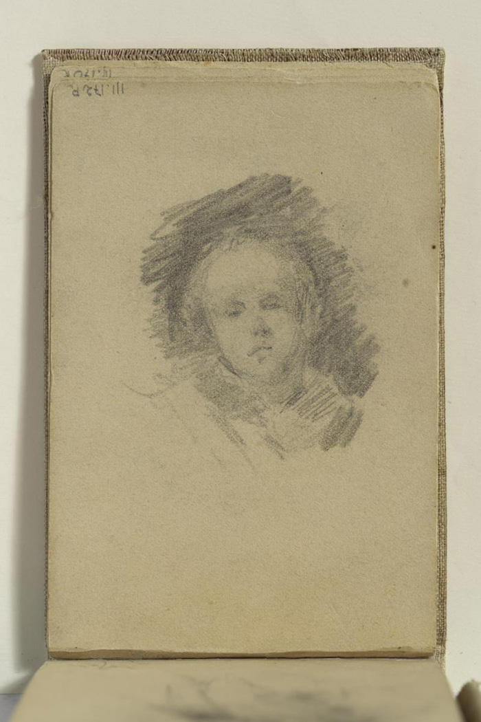 Pablo Picasso. Còpia de "El Niño de Vallecas" de Velázquez. Madrid, 1895. Llapis grafit sobre paper. 12.2 cm x 8.1 cm. Museu Picasso Barcelona © Successió Pablo Picasso, VEGAP, Madrid 2024