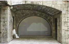 Palau Meca Arc medieval sota l’escala del Palau Meca