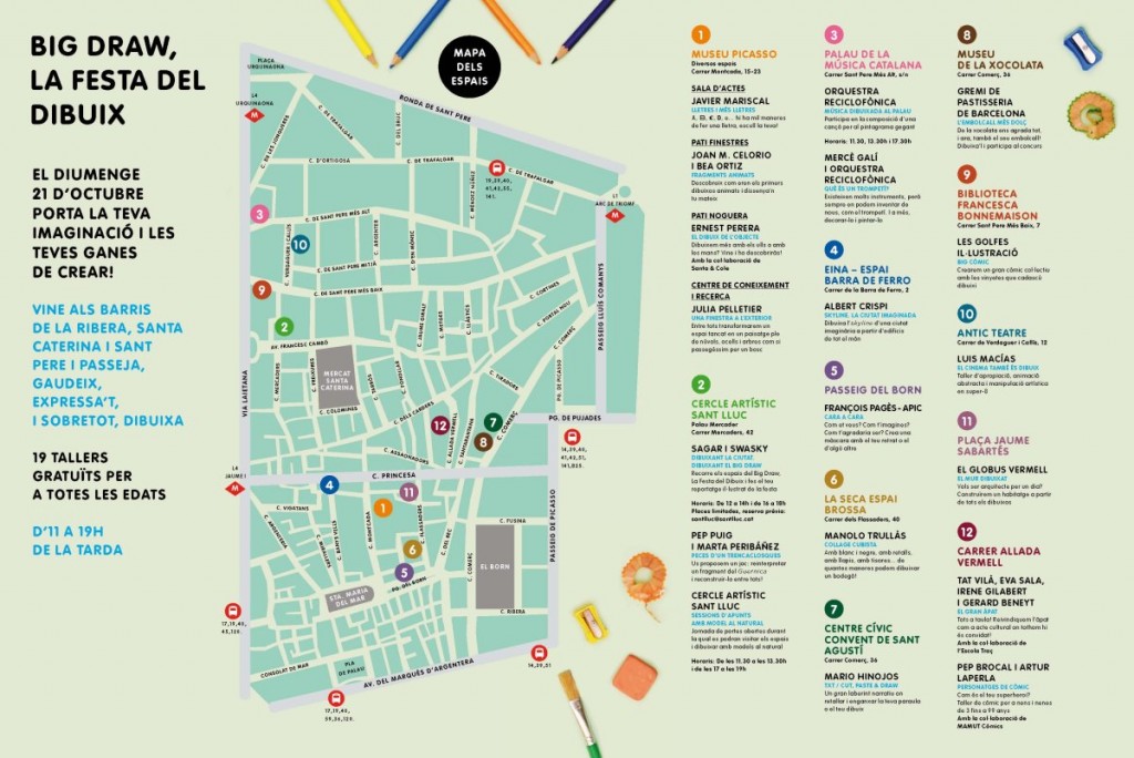 Plànol Big Draw 2012 Plànol Big Draw 2012