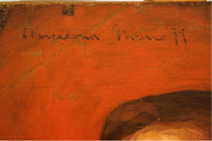 Detall de Retrat d'un desconegut